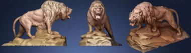 3D мадэль Скульптура льва (STL)